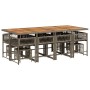 Set comedor de jardín con cojines 13 pzas ratán sintético gris de , Conjuntos de jardín - Ref: Foro24-3211526, Precio: 649,87...
