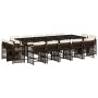 Set comedor de jardín y cojines 15 pzas ratán sintético marrón de , Conjuntos de jardín - Ref: Foro24-3211773, Precio: 961,12...