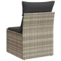 Silla jardín sin reposabrazos con cojines ratán PE gris claro de , Sofás de exterior - Ref: Foro24-366190, Precio: 65,39 €, D...
