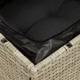 Silla jardín sin reposabrazos con cojines ratán PE gris claro de , Sofás de exterior - Ref: Foro24-366190, Precio: 65,39 €, D...