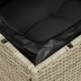 Silla jardín sin reposabrazos con cojines ratán PE gris claro de , Sofás de exterior - Ref: Foro24-366190, Precio: 60,88 €, D...