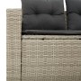Sofá de jardín con cojines 2 plazas ratán sintético gris claro de , Sofás de exterior - Ref: Foro24-366184, Precio: 163,48 €,...