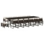 Set de muebles jardín 17 pzas y cojines ratán sintético marrón de , Conjuntos de jardín - Ref: Foro24-3211545, Precio: 879,97...