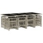 Set comedor jardín y cojines 13 pzas ratán sintético gris claro de , Conjuntos de jardín - Ref: Foro24-3210983, Precio: 707,6...