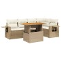 Juego de sofás jardín con cojines 6 pzas ratán sintético beige de , Conjuntos de jardín - Ref: Foro24-3271744, Precio: 444,43...