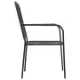 Sillas de jardín 4 unidades cuerda de algodón y acero negro de vidaXL, Sillas de jardín - Ref: Foro24-312156, Precio: 201,01 ...