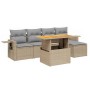 Juego de sofás jardín con cojines 6 pzas ratán sintético beige de , Conjuntos de jardín - Ref: Foro24-3271731, Precio: 388,94...