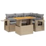 Juego de sofás jardín con cojines 5 pzas ratán sintético beige de , Conjuntos de jardín - Ref: Foro24-3271738, Precio: 376,52...