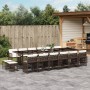Set de muebles jardín 17 pzas y cojines ratán sintético marrón de , Conjuntos de jardín - Ref: Foro24-3211725, Precio: 996,19...