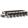 Set de muebles jardín 17 pzas y cojines ratán sintético marrón de , Conjuntos de jardín - Ref: Foro24-3211725, Precio: 996,19...