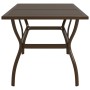 Mesa de jardín de acero marrón 140x80x72 cm de vidaXL, Mesas de jardín - Ref: Foro24-312280, Precio: 152,74 €, Descuento: %
