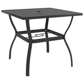 Mesa de jardín de acero gris antracita 81,5x81,5x72 cm de vidaXL, Mesas de jardín - Ref: Foro24-312168, Precio: 120,62 €, Des...