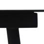Mesa de comedor de jardín acero y vidrio negra 150x80x74 cm de vidaXL, Mesas de jardín - Ref: Foro24-312158, Precio: 196,41 €...