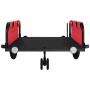 Remolque para bicicletas tela Oxford y hierro rojo y negro de , Remolques para bicicletas - Ref: Foro24-94195, Precio: 104,83...