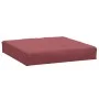 Cojines para sofá de palets 2 uds tela rojo tinto melange de , Cojines para sillas y sofás - Ref: Foro24-4002650, Precio: 45,...