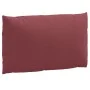 Cojines para sofá de palets 2 uds tela rojo tinto melange de , Cojines para sillas y sofás - Ref: Foro24-4002650, Precio: 45,...