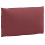 Cojines para sofá de palets 2 uds tela rojo tinto melange de , Cojines para sillas y sofás - Ref: Foro24-4002650, Precio: 42,...