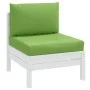 Cojines para sofá de palets 2 uds tela verde melange de , Cojines para sillas y sofás - Ref: Foro24-4002646, Precio: 39,19 €,...
