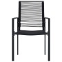 Sillas de jardín 2 unidades ratán de PVC negro de vidaXL, Sillas de jardín - Ref: Foro24-312171, Precio: 95,30 €, Descuento: %
