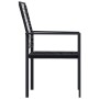 Sillas de jardín 2 unidades ratán de PVC negro de vidaXL, Sillas de jardín - Ref: Foro24-312171, Precio: 95,30 €, Descuento: %