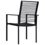 Sillas de jardín 2 unidades ratán de PVC negro de vidaXL, Sillas de jardín - Ref: Foro24-312171, Precio: 95,30 €, Descuento: %