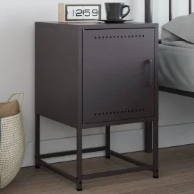 Nachttisch aus schwarzem Stahl 36x39x60,5 cm von , Nachttische - Ref: Foro24-846446, Preis: 53,81 €, Rabatt: %
