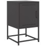 Mesita de noche acero negra 36x39x60,5 cm de , Mesitas de noche - Ref: Foro24-846446, Precio: 54,47 €, Descuento: %