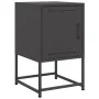 Mesita de noche acero negra 36x39x60,5 cm de , Mesitas de noche - Ref: Foro24-846446, Precio: 53,81 €, Descuento: %