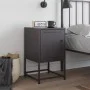 Mesita de noche acero negra 36x39x60,5 cm de , Mesitas de noche - Ref: Foro24-846446, Precio: 53,81 €, Descuento: %