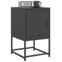 Mesita de noche acero negra 36x39x60,5 cm de , Mesitas de noche - Ref: Foro24-846446, Precio: 54,47 €, Descuento: %
