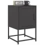 Mesita de noche acero negra 36x39x60,5 cm de , Mesitas de noche - Ref: Foro24-846446, Precio: 53,81 €, Descuento: %