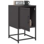 Mesita de noche acero negra 36x39x60,5 cm de , Mesitas de noche - Ref: Foro24-846446, Precio: 54,47 €, Descuento: %