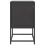 Mesita de noche acero negra 36x39x60,5 cm de , Mesitas de noche - Ref: Foro24-846446, Precio: 54,47 €, Descuento: %
