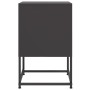 Mesita de noche acero negra 36x39x60,5 cm de , Mesitas de noche - Ref: Foro24-846446, Precio: 54,47 €, Descuento: %