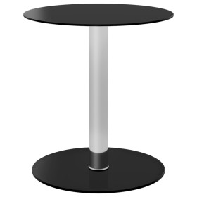 Mesa de centro de vidrio templado negro 40 cm en Mesas de centro | Comprar online en Foru.es