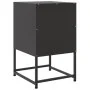 Mesita de noche acero negra 36x39x60,5 cm de , Mesitas de noche - Ref: Foro24-846446, Precio: 53,81 €, Descuento: %