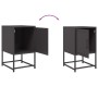Mesita de noche acero negra 36x39x60,5 cm de , Mesitas de noche - Ref: Foro24-846446, Precio: 54,47 €, Descuento: %