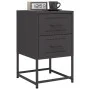 Mesitas de noche 2 uds acero negra 36x39x60,5 cm de , Mesitas de noche - Ref: Foro24-846459, Precio: 119,44 €, Descuento: %
