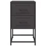 Mesitas de noche 2 uds acero negra 36x39x60,5 cm de , Mesitas de noche - Ref: Foro24-846459, Precio: 119,44 €, Descuento: %