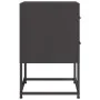 Mesitas de noche 2 uds acero negra 36x39x60,5 cm de , Mesitas de noche - Ref: Foro24-846459, Precio: 119,44 €, Descuento: %