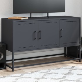 Mueble para TV de acero gris antracita 100,5x39x60,5 cm de , Muebles TV - Ref: Foro24-846478, Precio: 76,75 €, Descuento: %