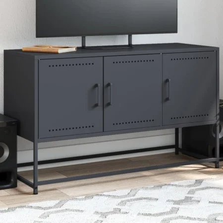 Mueble para TV de acero gris antracita 100,5x39x60,5 cm de , Muebles TV - Ref: Foro24-846478, Precio: 76,02 €, Descuento: %