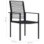 Sillas de jardín 2 unidades ratán de PVC negro de vidaXL, Sillas de jardín - Ref: Foro24-312171, Precio: 95,30 €, Descuento: %