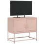 Mueble para TV de acero rosa 68,5x39x60,5 cm de , Muebles TV - Ref: Foro24-846471, Precio: 58,96 €, Descuento: %
