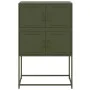 Aparador de acero verde oliva 68,5x38,5x107 cm de , Aparadores - Ref: Foro24-846486, Precio: 110,38 €, Descuento: %