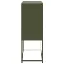Aparador de acero verde oliva 68,5x38,5x107 cm de , Aparadores - Ref: Foro24-846486, Precio: 110,38 €, Descuento: %