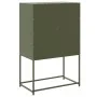 Aparador de acero verde oliva 68,5x38,5x107 cm de , Aparadores - Ref: Foro24-846486, Precio: 110,38 €, Descuento: %