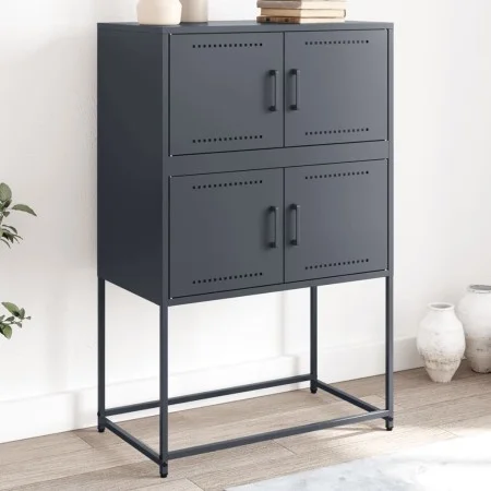 Anthracite grey steel sideboard 68.5x38.5x107 cm by , Sideboards - Ref: Foro24-846484, Price: 81,72 €, Discount: %