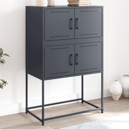 Aparador de acero gris antracita 68,5x38,5x107 cm de , Aparadores - Ref: Foro24-846484, Precio: 82,52 €, Descuento: %