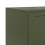 Aparador de acero verde oliva 68,5x38,5x123,5 cm de , Aparadores - Ref: Foro24-846492, Precio: 158,93 €, Descuento: %